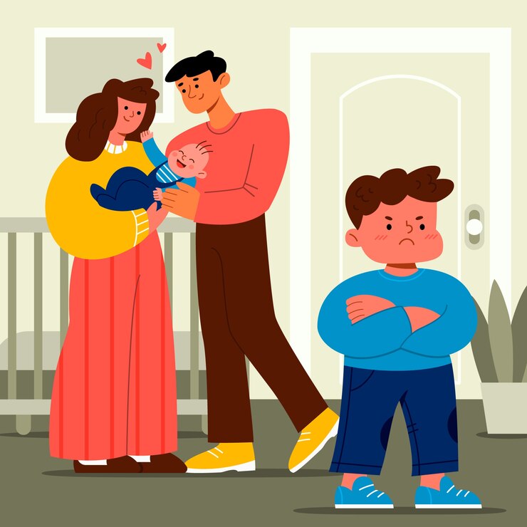 ورود فرزند دوم و احساس کودک اول